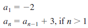 a¡ = -2 An а, — ая1 + 3, if n > 1 