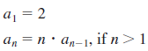 a, = 2 а, — п. а,-1, if n > 1 
