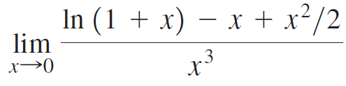 In (1 + x) – x + x²/2 lim 43 