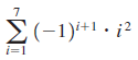 Σ-1) 2 –1)*+ i=1 
