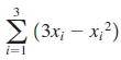 Х (3х, — х?) (3x; i=1 