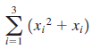 Σ (α + + x;) (x,² i=1 
