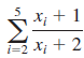 X; + 1 i=2 Xi + 2 