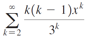 k(k – 1)x* 3k k=2 