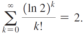 (In 2)* 2. k! k=0 || 