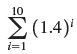 10 (1.4)' i=1 WI 