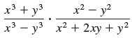 x³ + y x3 – y x2 x² – y² y² .3 x² + 2xy + 
