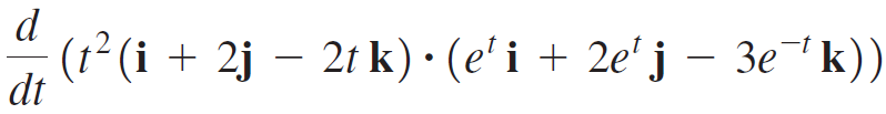 – 21 k) · (e'i + 2e' j – 3e¯† k)) (1²(i + 2j |dt 