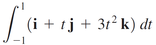 (i + tj + 3t² k) dt -1 