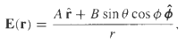 Af + B sin e cos O ô E(r) = 