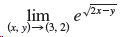 2х-у ev2x-y lim (x, y)(3, 2) 