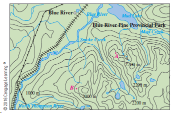 Blue Rivero Blue iver Mud Blue River Pine Provincial Park Mud Creek Safoke Creek 220 m 1000 m 3000 im/ 2200 m Noni Phony