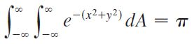 e-(x²+y²) dA = T o, 