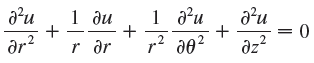 (a) Show that when Laplace’s equationis written in cylindrical coordinates,