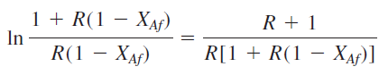 1+ R(1 — ХAҫ) R + 1 In R(1 — Хд) RI1 + R(1 — Хд)] - Хдр)1 