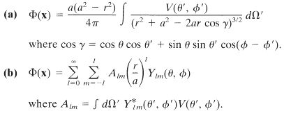 V(e', $') (r? + a² - 2ar cos y)/2 a(a? — г?) (a) P(x) ;dN' where cos y = cos e cos e' + sin 0 sin 0' cos(o - 6'). d(