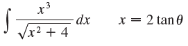.3 = dx x = 2 tan 0 -2 /x² + 4 