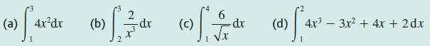 6. (c) (d) | 4x3 – 3x² + 4x + 2dx (a) | 4x*dr (b) -dp- dpr 