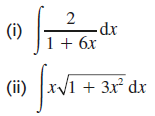 ap. (i) 1 + 6x V1 + 3x² dx (ii) 