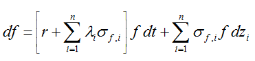 df = r+,0;f dt +of dz, i-1 i=1 