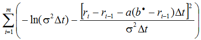 : -r – a(b' – r.1)atF E - In(o²At)- oAt i=1 