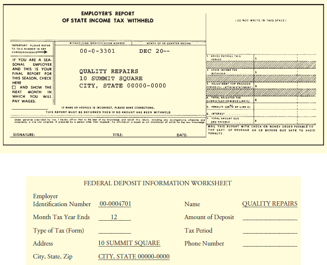 EMPLOYER'S REPORT OF STATE INCOME TAX WITHHELD (00 NOT WRITE IN THIS SPACE itLDINE IDENTITICATION U NTH O OR SUALYER END