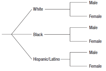 Male White Female Male Black Female Male Hispanic/Latino Female 