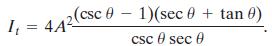 2(csc 0- 1)(sec 0 + tan 0) I = 4A? csc e sec 6 