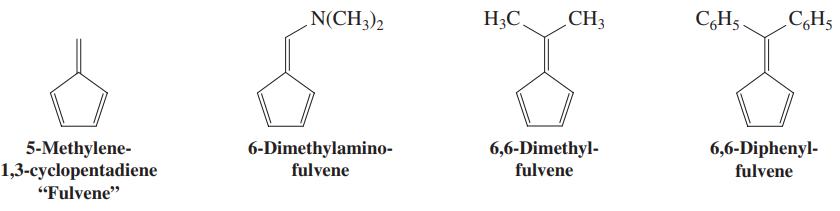 N(CH3)2 H3C CH3 C,H5. C,Hs 5-Methylene- 1,3-cyclopentadiene 