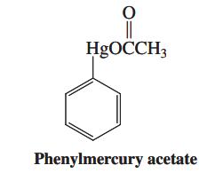 H9OCCH3 Phenylmercury acetate