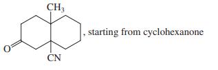 CH3 |, starting from cyclohexanone CN
