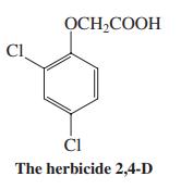 ОСН-СООН CI Ci The herbicide 2,4-D