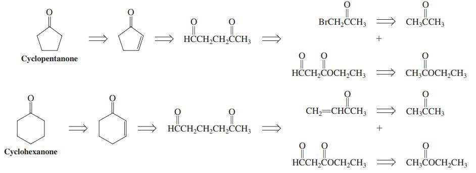 BRCH,CCH3 CH;CCH3 HÖCH,CH,CH; + Cyclopentanone HÖCH,COCH,CH3 CH;COCH,CH3 CH,=CHCH; CH;CCH3 A HÖCH,CH,CH,CCH3 + Cyclohexanone НССН-СОСH,CH CH;COCH,CH3