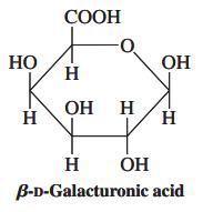 СООН НО H OH ОН Н H. H ОН B-D-Galacturonic acid