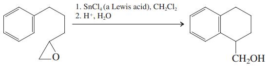 1. SnCl, (a Lewis acid), CH,CI, 2. H', Н.О ČH,OH