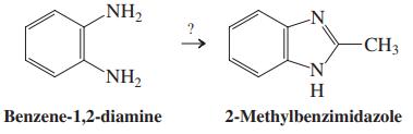 NH2 N -CH3 N' NH2 H Benzene-1,2-diamine 2-Methylbenzimidazole