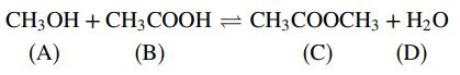 CH-ОН + СH3СООН — СН,СООCH; + H20 (А) (В) (С) (D)