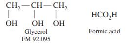 CH, — CH— СH, | HCO,H OH ОН ОН Formic acid Glycerol FM 92.095