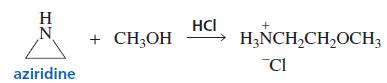 H HCl H;NCH,CH,OCH; CI CH;OH aziridine