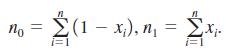 По 2(1 – x,), n, = i=1