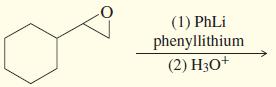 (1) PhLi phenyllithium (2) H30+