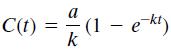 a C(t) k (1 – e t)