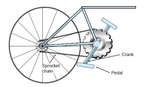 Crank Sprocket chain Pedal