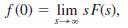f(0) = lim sF(s),