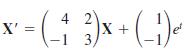 X' = x - (; 4 2 X + -1 3/ -1)