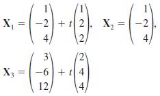 X, -2+ t 2 X, -2 2. 3' (2) X3 -6|+ t| 4 12 4. 4, 4.