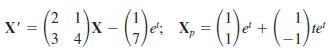 X' = 3 x-G x- () x.-()- -() |e'; X, =