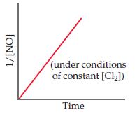(under conditions of constant [Cl2]) Time ION]/I