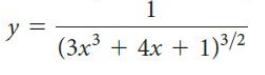 1 y = (3x3 + 4х + 1)3/2