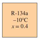 R-134a -10°C x= 0.4